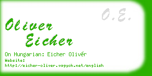 oliver eicher business card